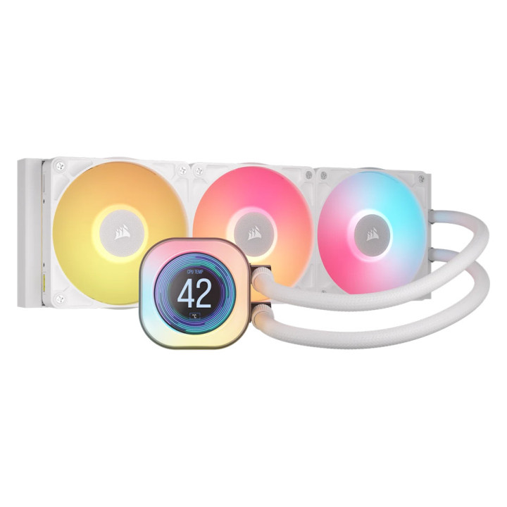 CORSAIR iCUE LINK TITAN 360 RX LCD White AIO