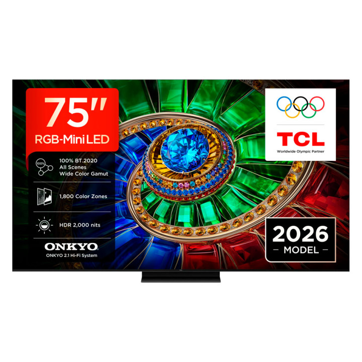 TCL 75RM7L 75'' Commercial Display 16/7 Operation Built-in 2.4/5GHz Wi-Fi