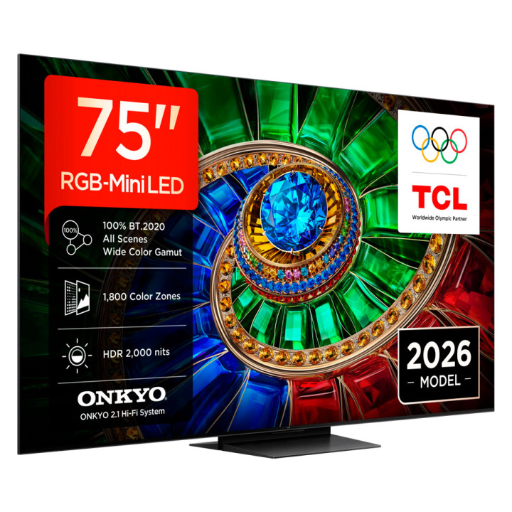 TCL 75RM7L 75'' Commercial Display 16/7 Operation Built-in 2.4/5GHz Wi-Fi