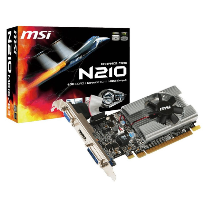 MSI Video Card NVidia N210-1GD3/LP (GF210