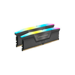 CORSAIR VENGEANCE RGB DDR5 32GB (2 x 16GB) DDR5 6400 CL32-40-40-84 1.40V Intel XMP & AMD EXPO - GREY
