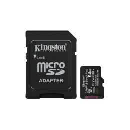 Kingston 64GB microSDXC Canvas Select Plus Gen3 100MB/s A1 Card + Adapter