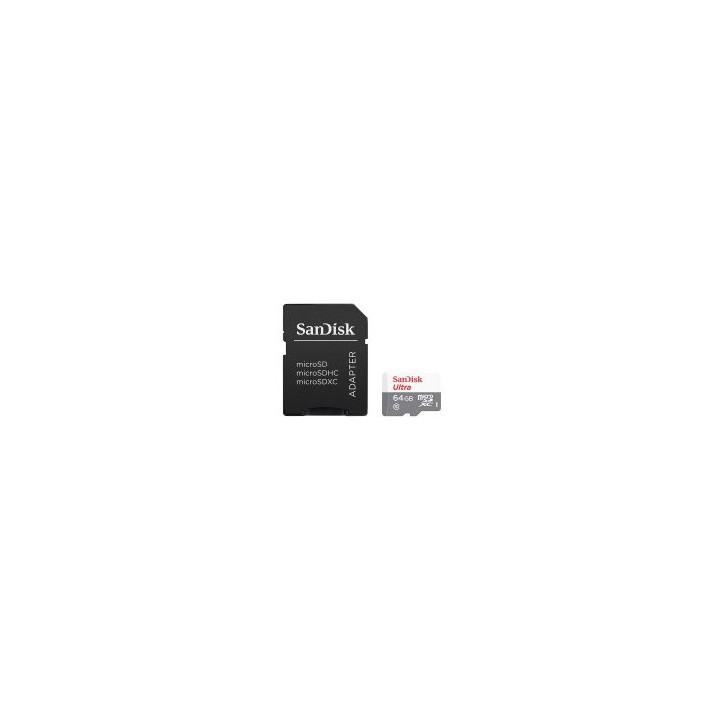 SANDISK Ultra microSDXC 64GB + SD Adapter 100MB/s Class 10 UHS-I