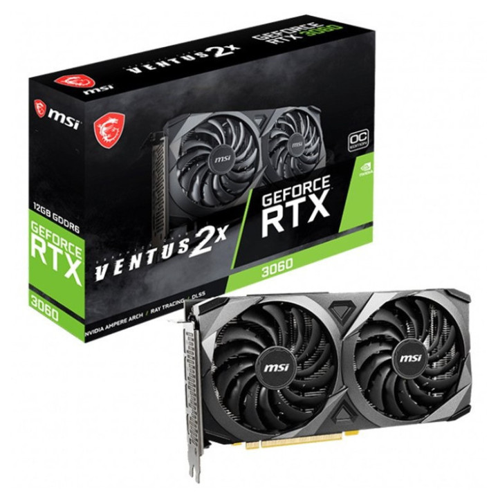 MSI Video Card Nvidia GeForce RTX 3060 VENTUS 2X 12G OC
