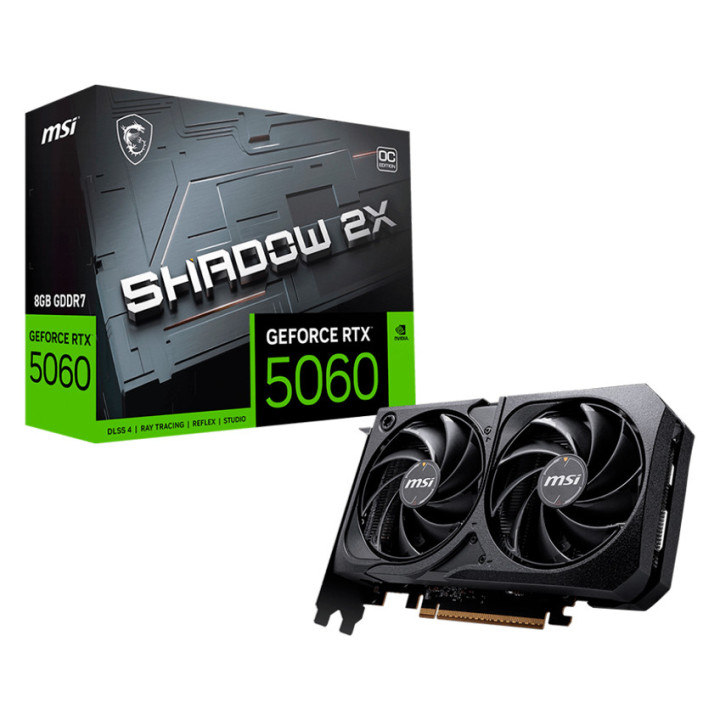 MSI Video Card NVIDIA GeForce RTX 5060 8G SHADOW 2X OC