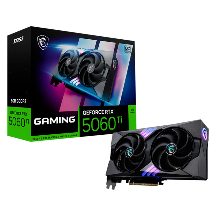 MSI Video Card Nvidia GeForce RTX 5060 Ti 8G GAMING OC
