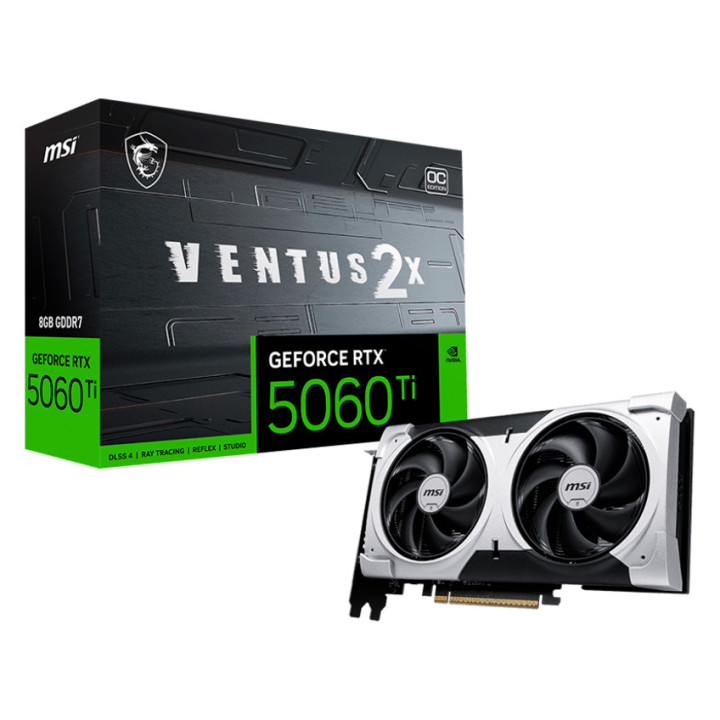 MSI Video Card NVIDIA GeForce RTX 5060 Ti 8G VENTUS 2X OC PLUS
