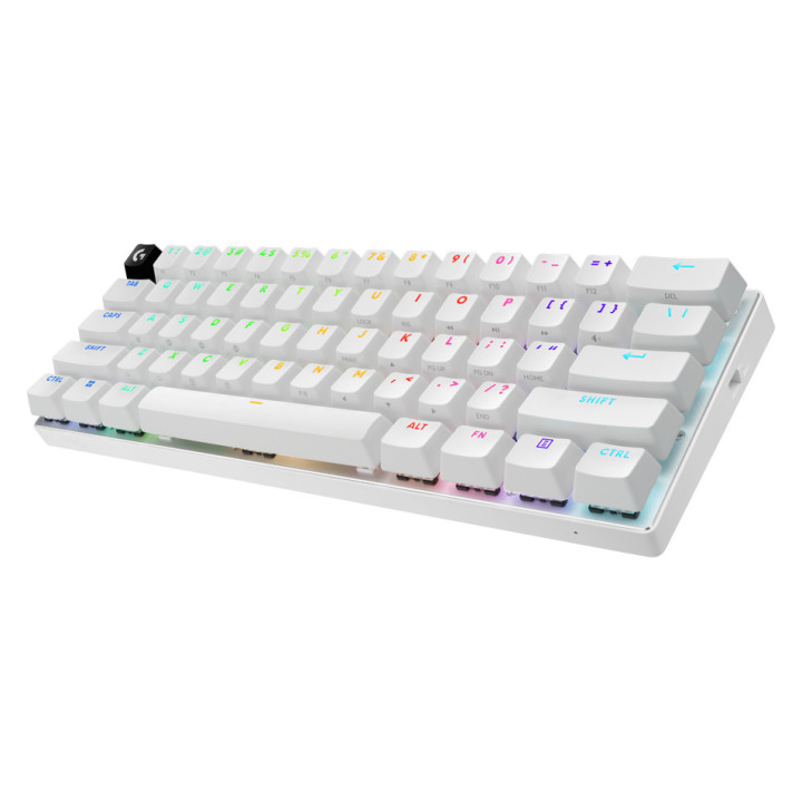 LOGITECH G PRO X 60 LIGHTSPEED Wireless Gaming Keyboard (Tactile) - WHITE - US INT'L - 2.4GHZ/BT - EMEA28-935 - TACTILE SWITCH