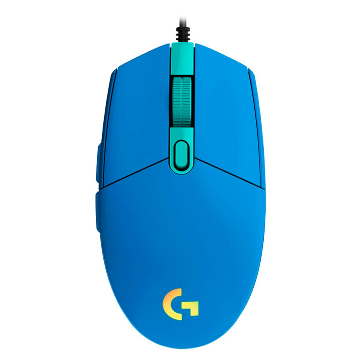 LOGITECH G102 LIGHTSYNC Corded Gaming Mouse - BLUE - USB - EER