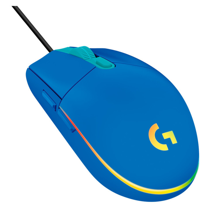 LOGITECH G102 LIGHTSYNC Corded Gaming Mouse - BLUE - USB - EER