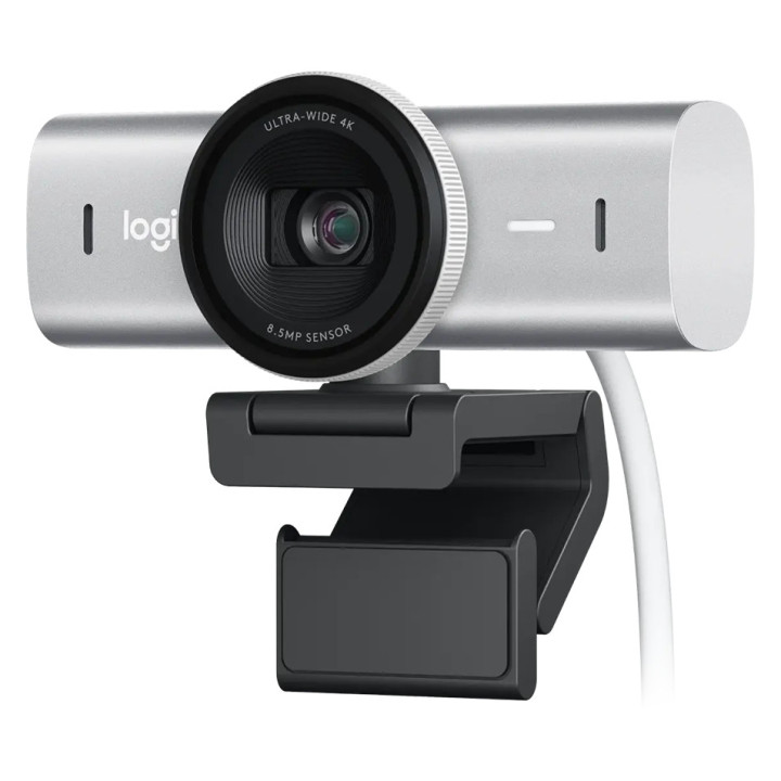LOGITECH MX Brio 4K Ultra HD Webcam - PALE GREY - 2.4GHZ - EMEA28-935 - B2C