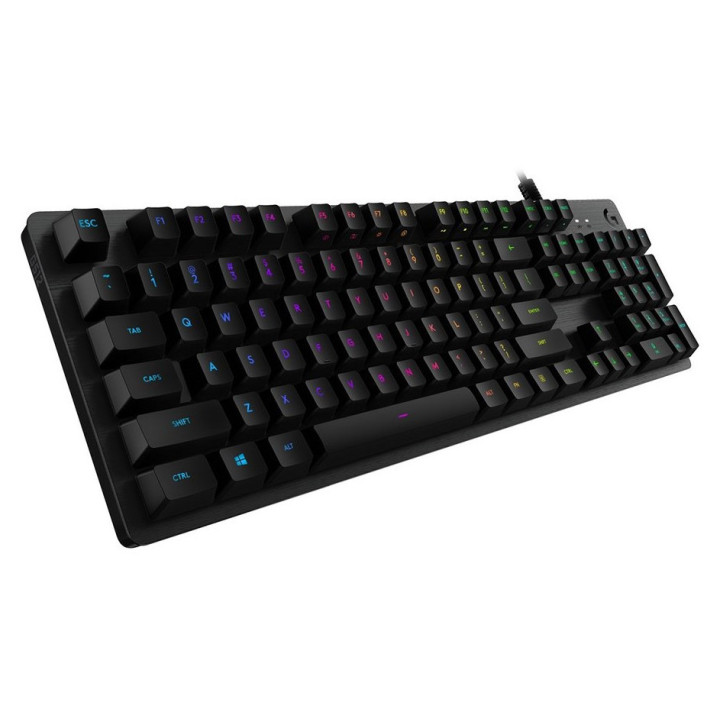 LOGITECH G512 Corded LIGHTSYNC Mechanical Gaming Keyboard - CARBON - US INT'L - USB - TACTILE