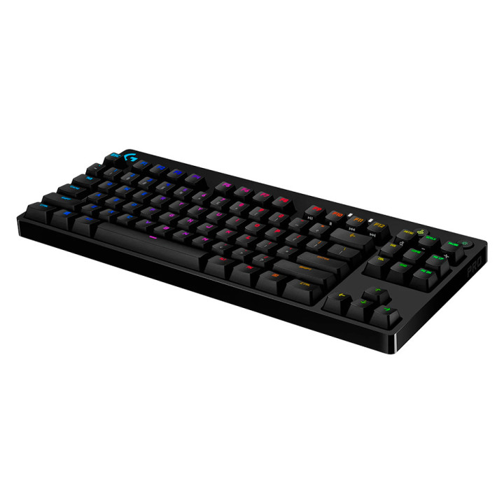 LOGITECH G PRO TKL Corded Mechanical Gaming Keyboard - BLACK - US INT'L - USB - CLICKY