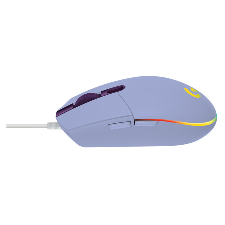 LOGITECH G102 LIGHTSYNC Corded Gaming Mouse - LILAC - USB - EER