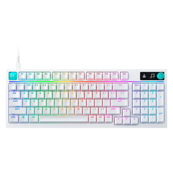 LOGITECH G316 X 98 Wired Gaming Keyboard - WHITE - US INT'L - USB - EMEA28i - 935 - TACTILE
