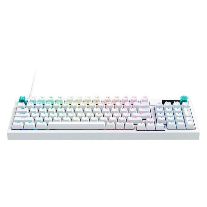 LOGITECH G316 X 98 Wired Gaming Keyboard - WHITE - US INT'L - USB - EMEA28i - 935 - TACTILE