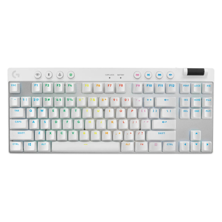 LOGITECH G PRO X TKL LIGHTSPEED Mechanical Gaming Keyboard - WHITE - US INT'L - TACTILE