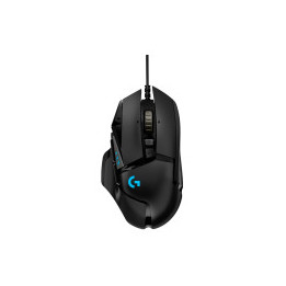 LOGITECH G502 Corded Gaming Mouse - HERO - BLACK - USB - EER2