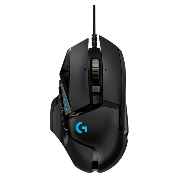 LOGITECH G502 Corded Gaming Mouse - HERO - BLACK - USB - EER2