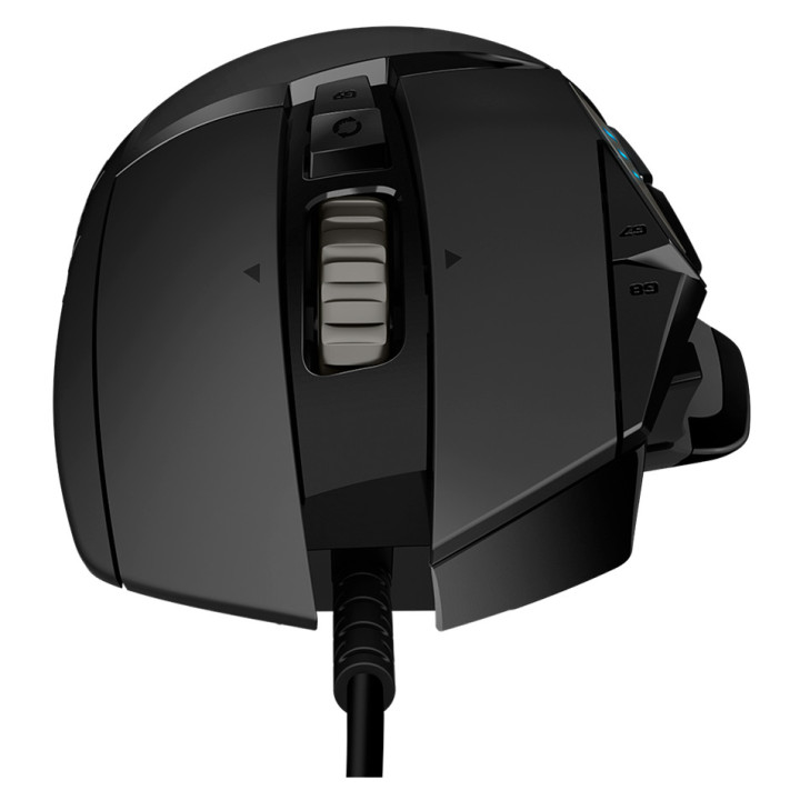 LOGITECH G502 Corded Gaming Mouse - HERO - BLACK - USB - EER2