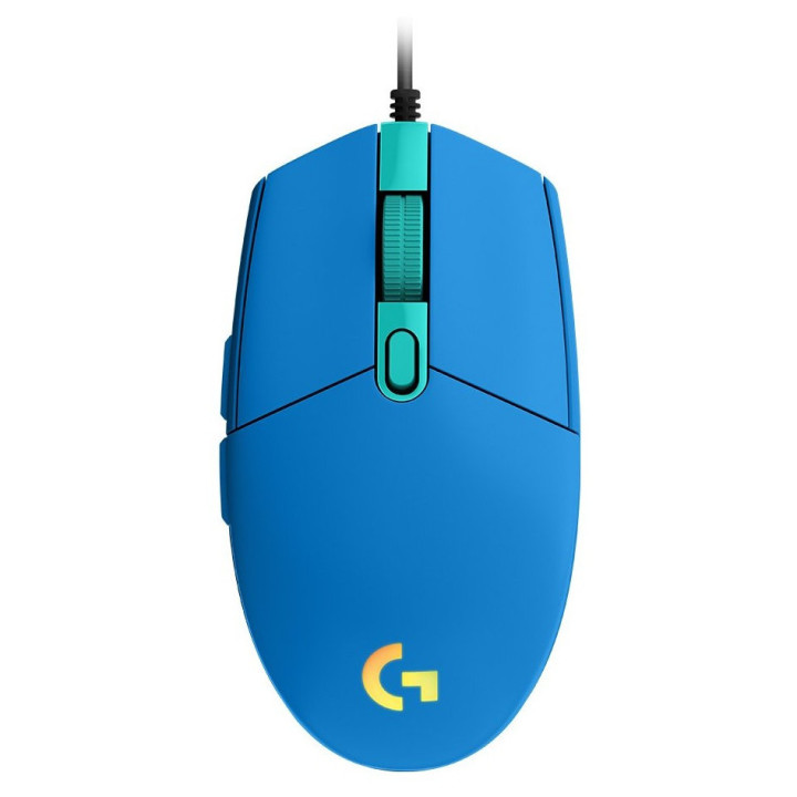 LOGITECH G203 LIGHTSYNC Corded Gaming Mouse - BLUE - USB