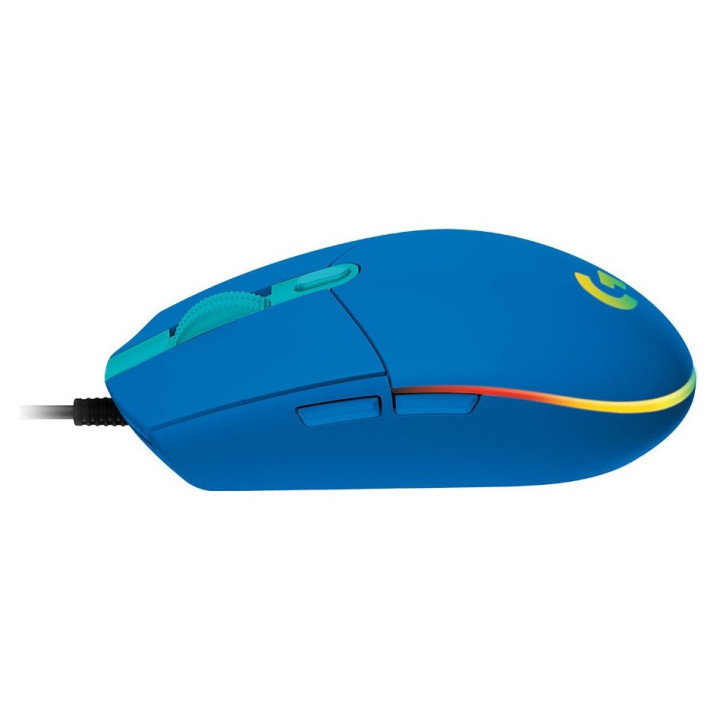 LOGITECH G203 LIGHTSYNC Corded Gaming Mouse - BLUE - USB