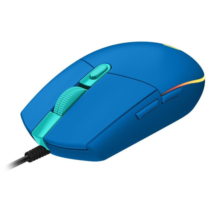 LOGITECH G203 LIGHTSYNC Corded Gaming Mouse - BLUE - USB