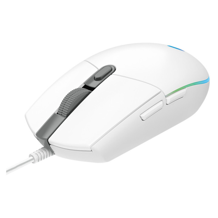 LOGITECH G102 LIGHTSYNC Corded Gaming Mouse - WHITE - USB - EER