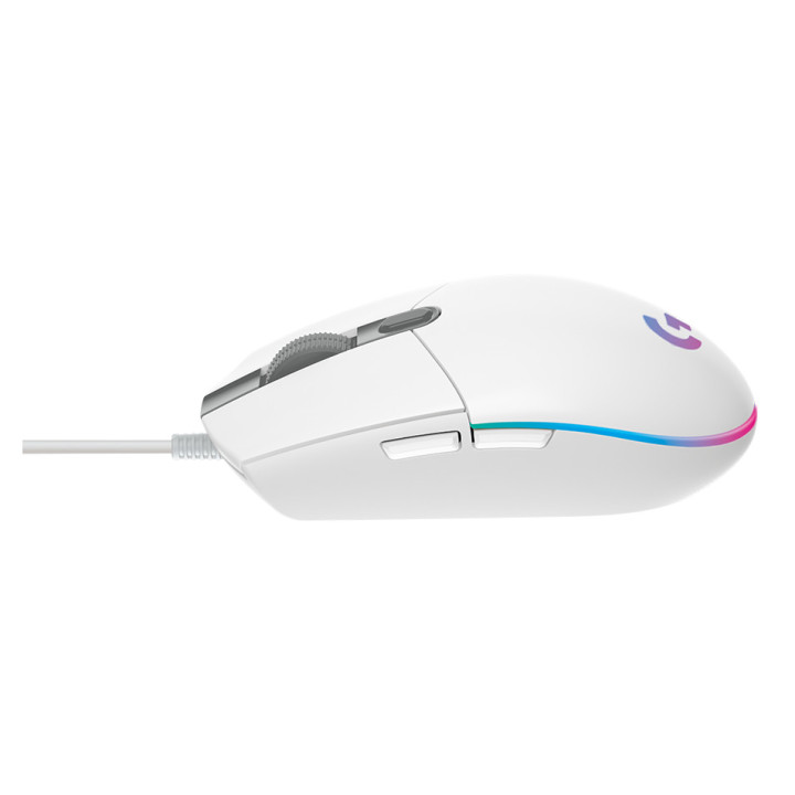 LOGITECH G102 LIGHTSYNC Corded Gaming Mouse - WHITE - USB - EER