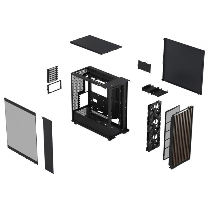 FD NORTH XL CHARC BLACK TGD