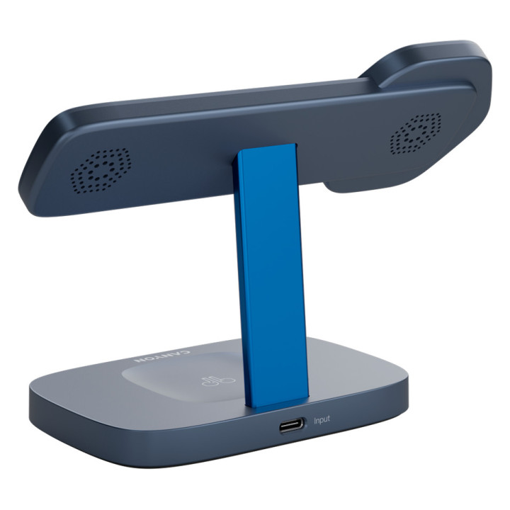 CANYON Wireless Charging Station Hexagon 310 3in1 DarkGrey/Blue