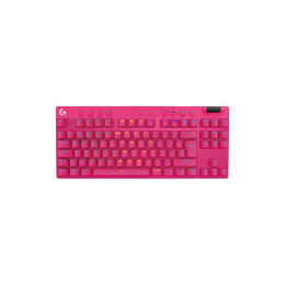 LOGITECH G PRO X TKL LIGHTSPEED Mechanical Gaming Keyboard - MAGENTA - US INT'l - TACTILE