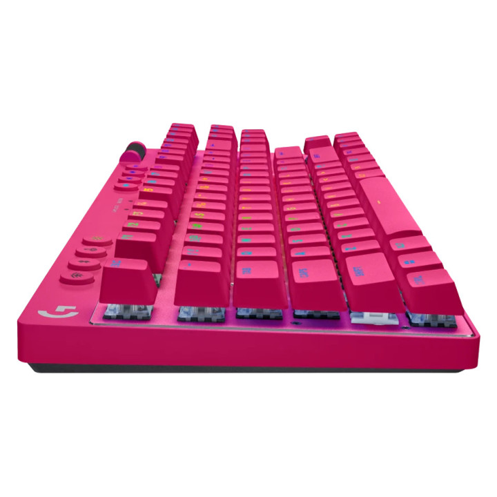 LOGITECH G PRO X TKL LIGHTSPEED Mechanical Gaming Keyboard - MAGENTA - US INT'l - TACTILE