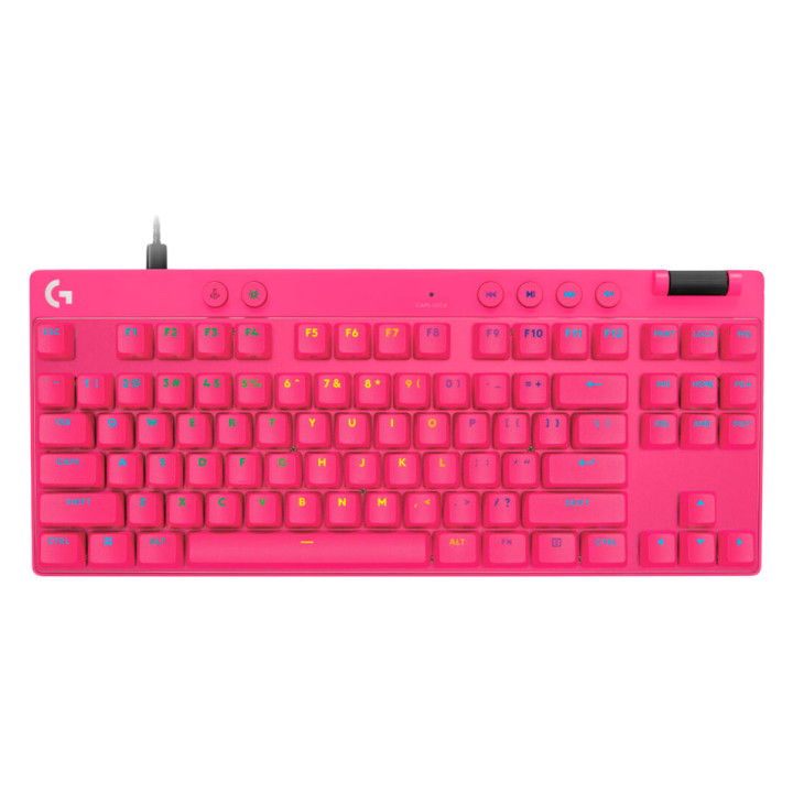 LOGITECH G PRO X TKL RAPID Gaming Keyboard - MAGENTA - US INT'L - USB - EMEA28i-935 - LINEAR