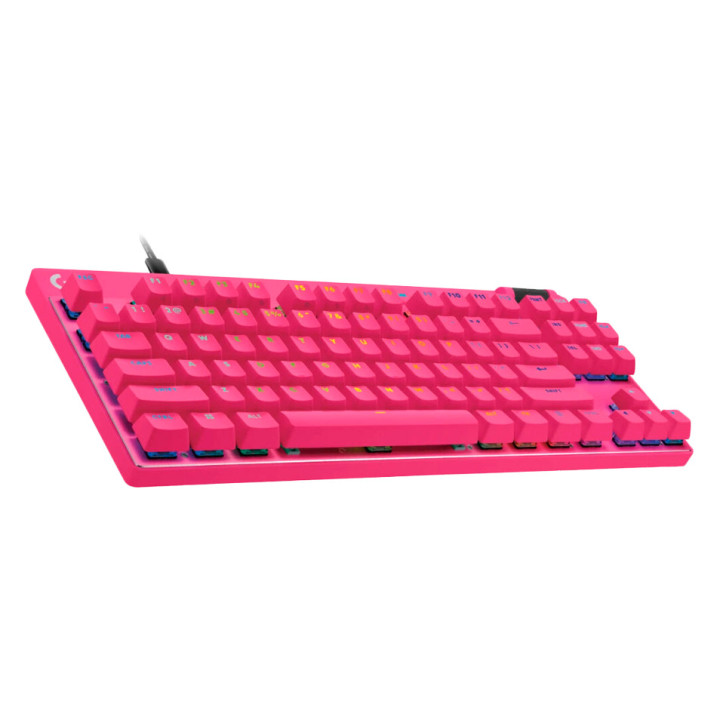 LOGITECH G PRO X TKL RAPID Gaming Keyboard - MAGENTA - US INT'L - USB - EMEA28i-935 - LINEAR