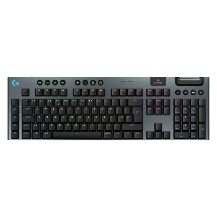 LOGITECH G915 X LIGHTSPEED Wireless Gaming Keyboard - BLACK - US INT'L - 2.4GHZ/BT - EMEA28i-935 - TACTILE