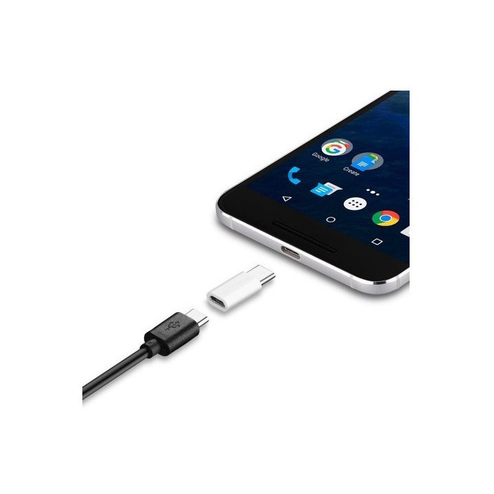 micro USB - USB type C - WHITE