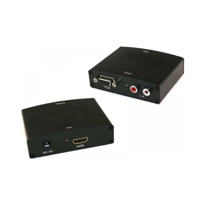 Преходник HDMI to VGA + 2RCA