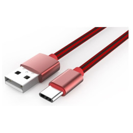 micro USB - USB type C-оплетка