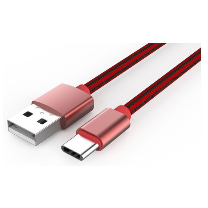 micro USB - USB type C-оплетка