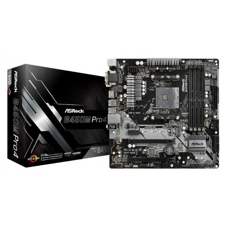 ASROCK B450M PRO4 s.AM4