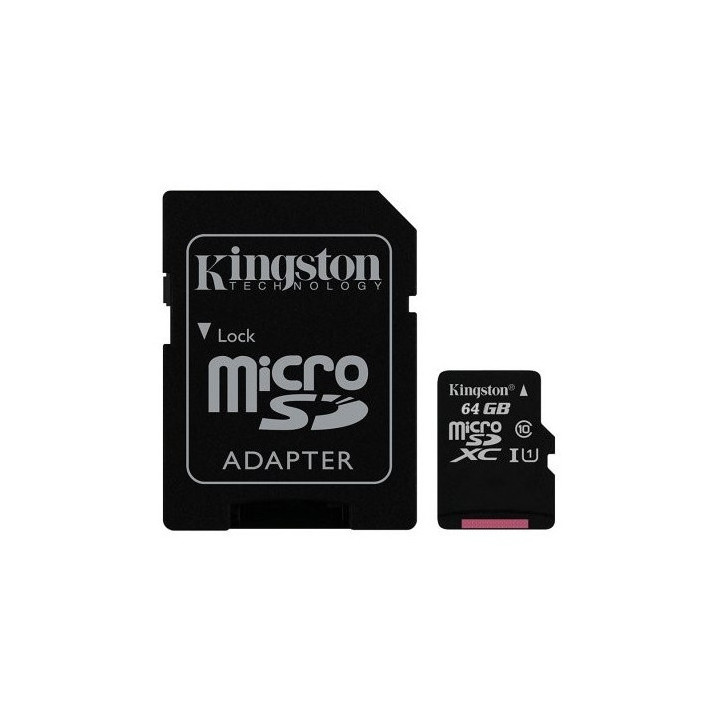 MicroSD Kingston 64GB Cl. 10+A