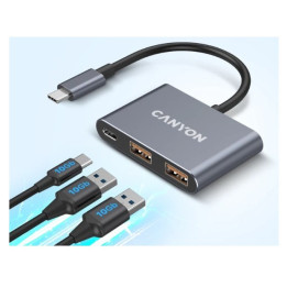 CANYON хъб USB3.0 HUB 3 port+C