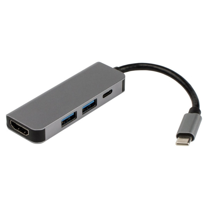 USB хъб USB3.0 HDMI+USB+TypeC