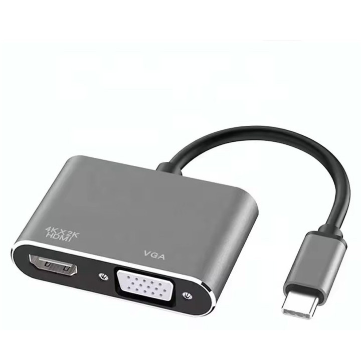 USB C 3.0 към HDMI+VGA