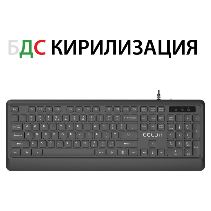 Клавиатура DELUX K7009BU