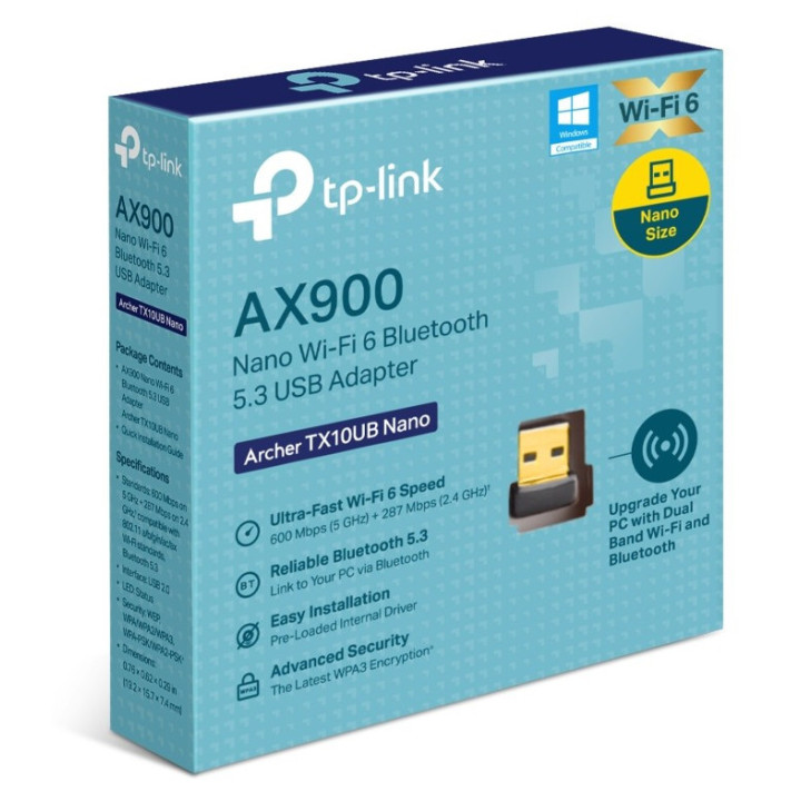 TP-LINK TX10UB Nano AX900 +BT