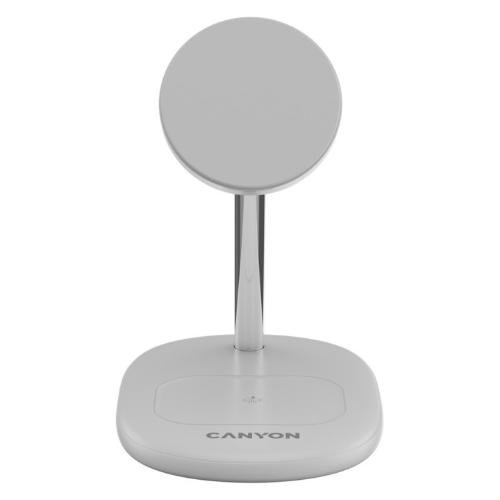 CANYON wireless charger WCS-205 15W Qi2 2in1 White