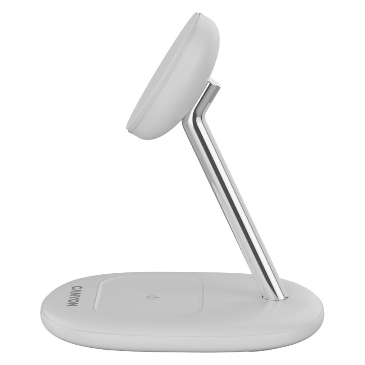 CANYON wireless charger WCS-205 15W Qi2 2in1 White