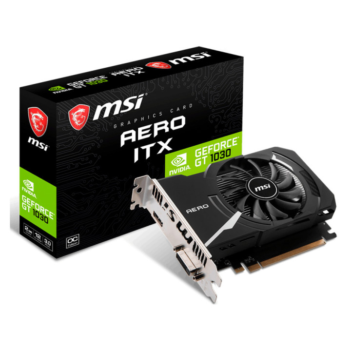MSI Video Card NVidia GT 1030 AERO ITX 2GD4 OC (2G GDDR4